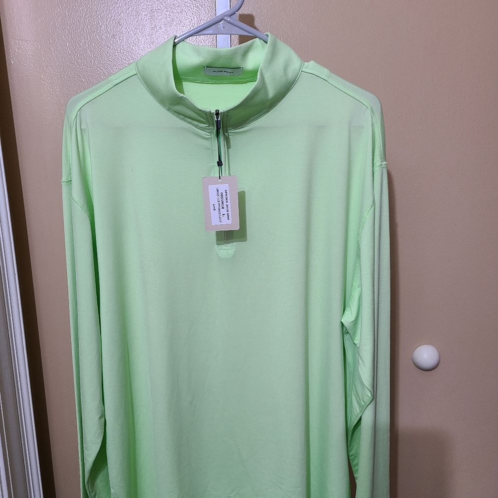 Mens large oliver ridley Lawrence 1/4 performance pullover